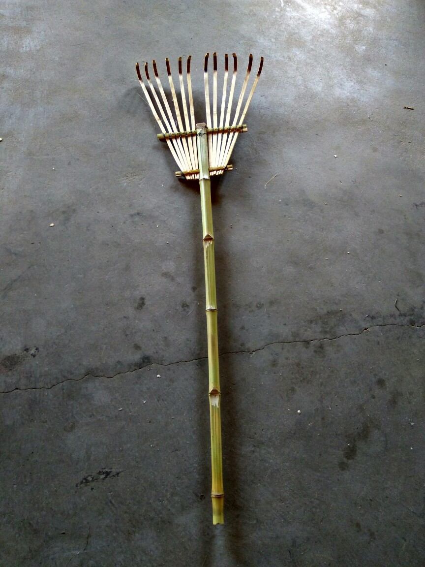 沙耙纯手工竹制品竹扒12本爪荒熊手bamboo bear hand厂家直销竹耙