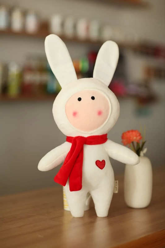 工厂直销卡通不二兔子情侣公仔安森致物安东尼不二兔毛绒玩具批发