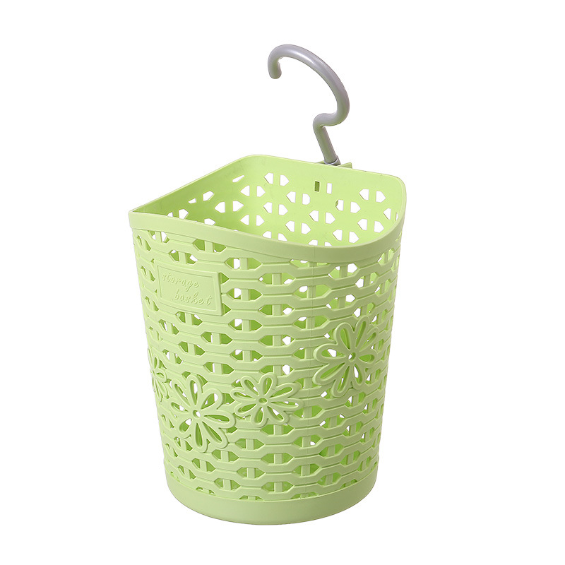 Home Kitchen Multi-Purpose Draining Basket Plastic Fashion Creative Flower Vine Storage Hanging Basket Boutique Hook Storage Basket