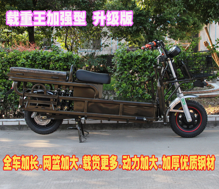 载重王电动车巨无霸 货王 60v 72v载重王拉货电动车长跑王电动车