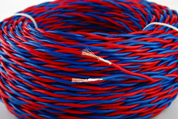 大为新威讯电线 耐火电线 nh-rvs 2*-1.5 家用花线 红蓝双绞线