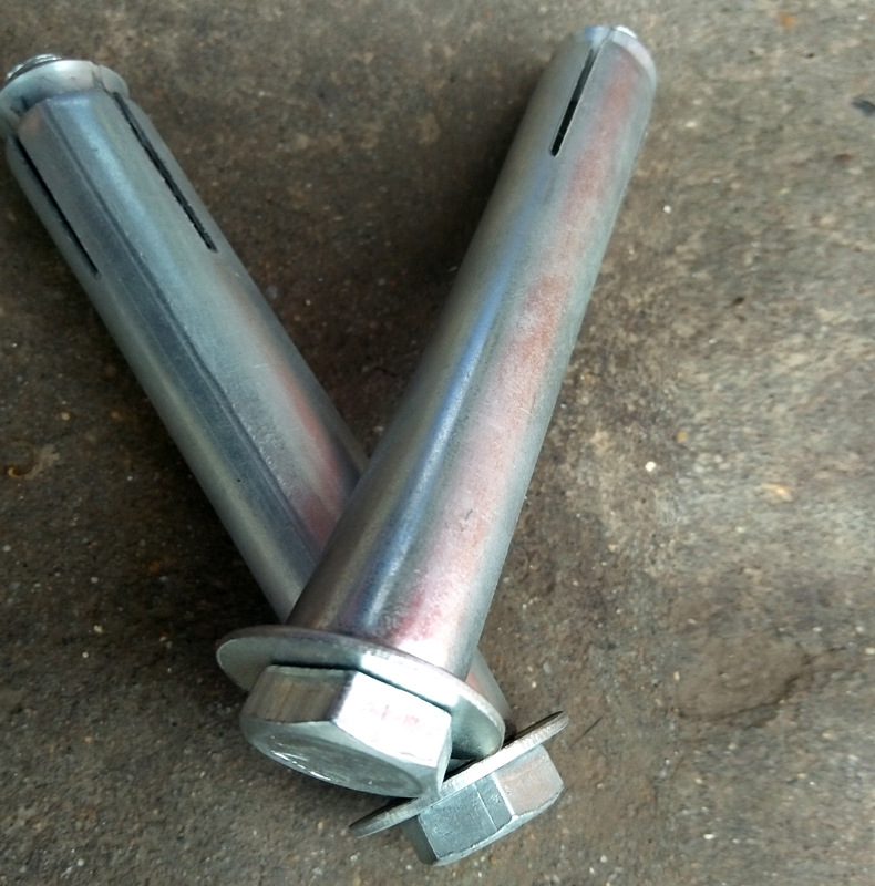 热卖六角内膨胀螺丝 镀锌螺栓 80*10mm国标 减速带等专用螺钉