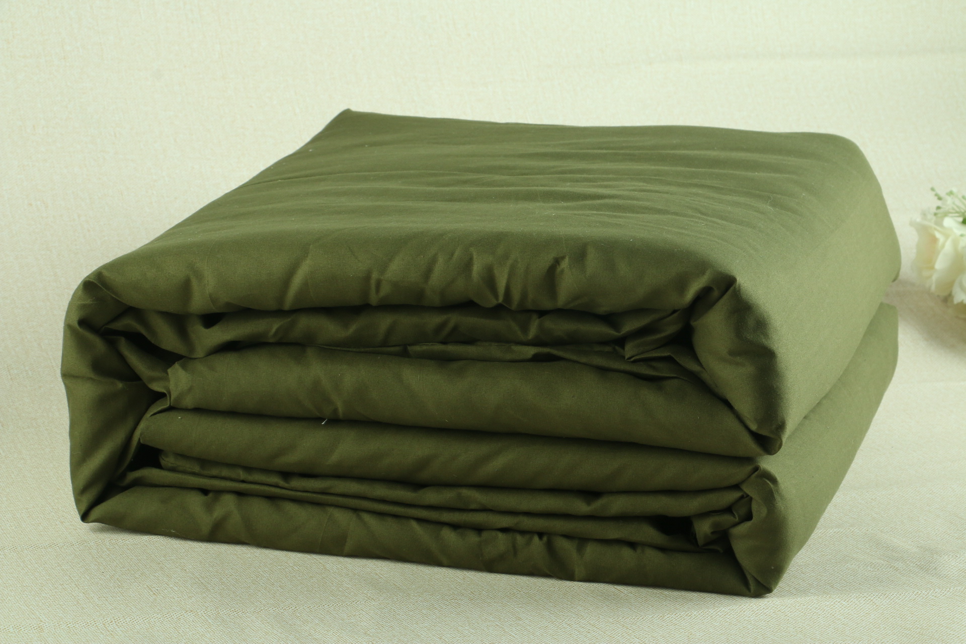 工地棉被 学生宿舍宾馆军绿色棉被棉花被保暖过冬后棉被子