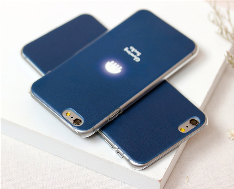 创意水母苹果7手机壳简约文艺iphone6s原创手机套7plus情侣款.