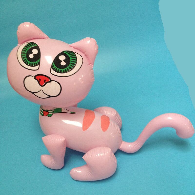 供应充气动物 大号草莓猫 批发玩具动物类充气玩具批发