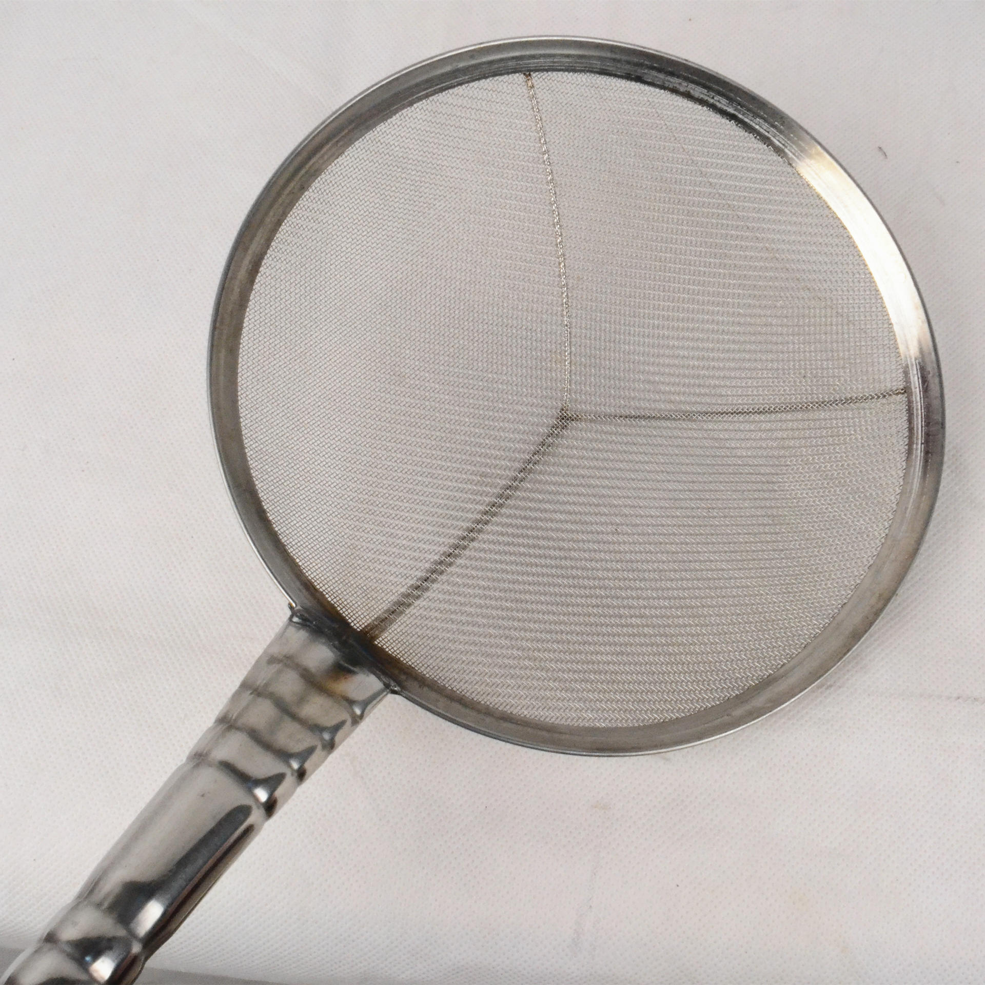 不锈钢斜纹密漏网漏滤网油炒笊篱厨房用品酒店过滤网