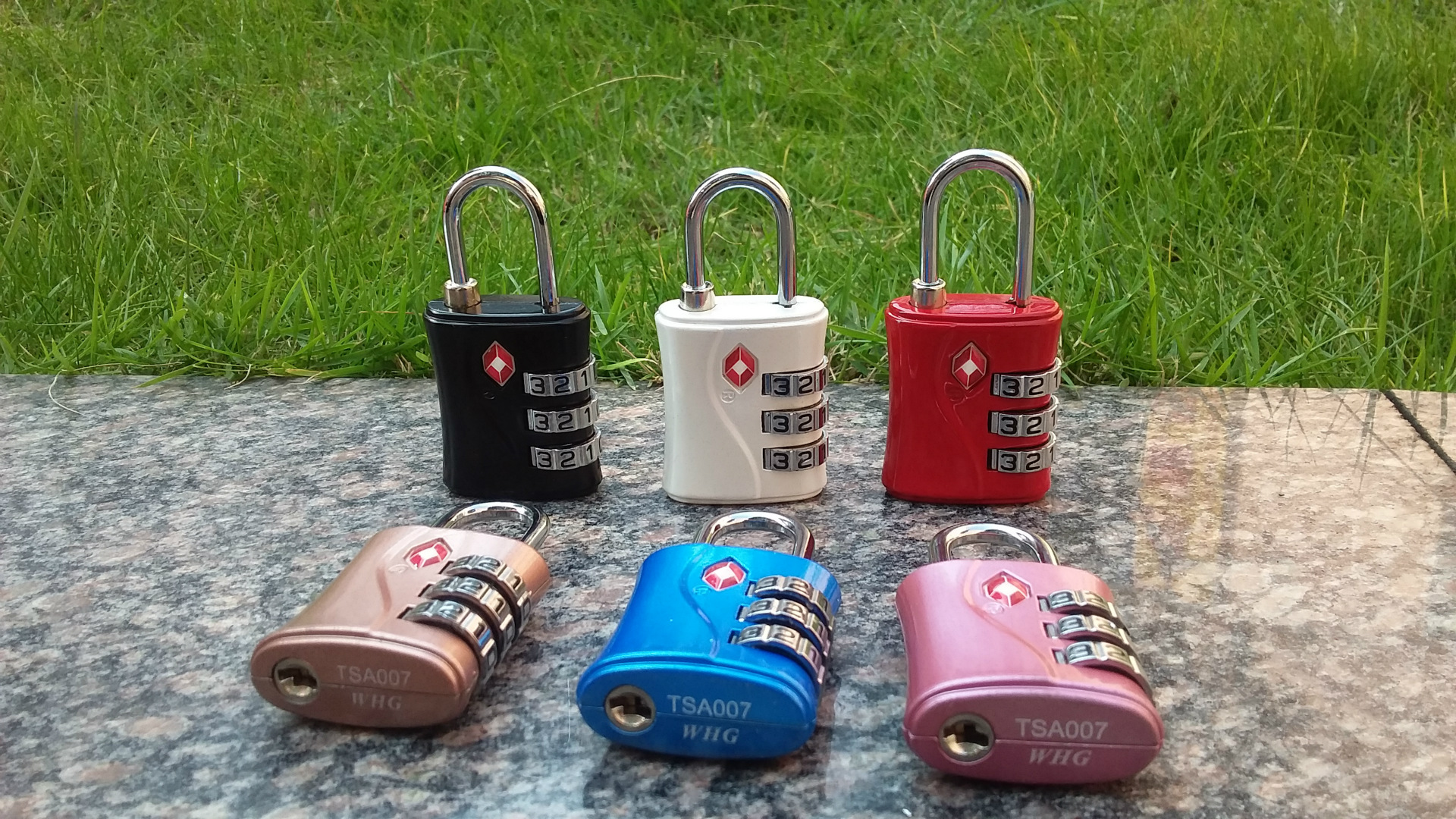 正品授权 3位锌合金 tsa海关锁 密码锁挂锁 箱包密码锁 tsa-554