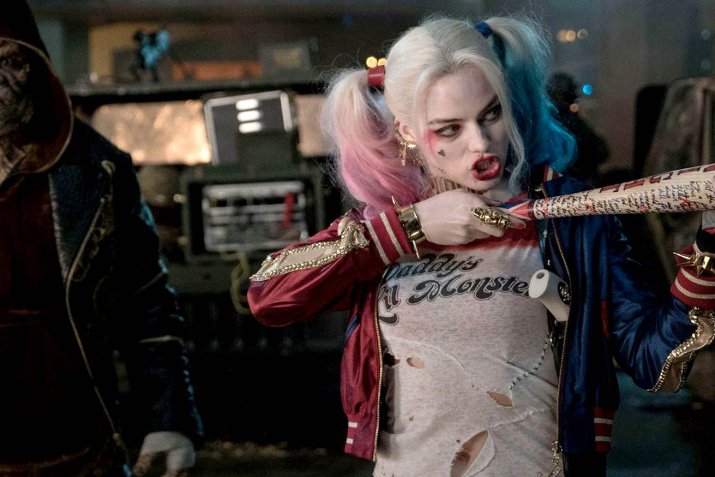 欧美suicide squad 自杀小队小丑女棒球棍项链 吊坠 x特遣队