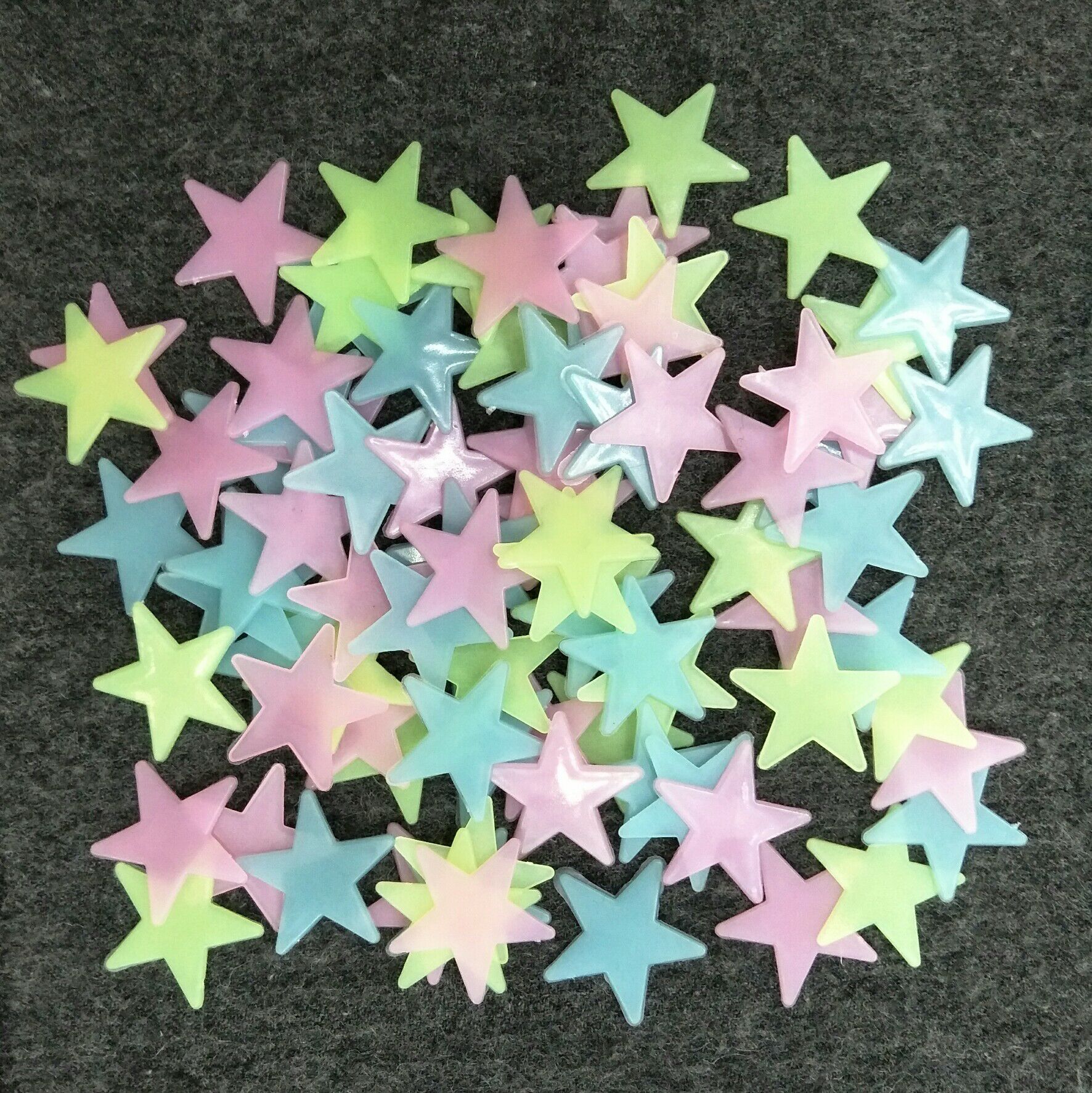 厂家直销夜光贴荧光贴儿童房3.7cm星星