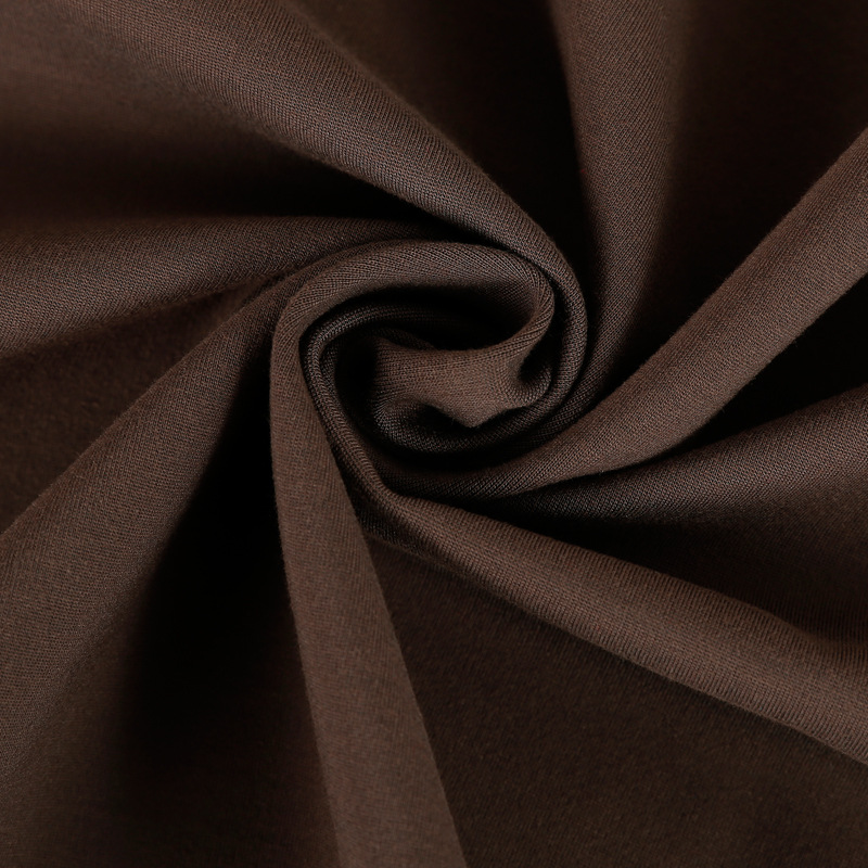 【厂家直销】针织弹力tr罗马布 高弹人棉打基布 印花女装面料-针织面