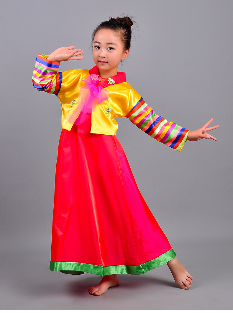 儿童韩服男女朝鲜族演出服装朝鲜服大长今舞蹈服韩国民族传统古装