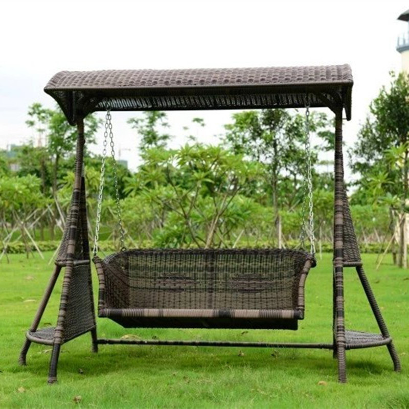 厂家田园秋千摇椅庭园花园户外摇椅室内吊床吊椅别墅阳台编藤椅