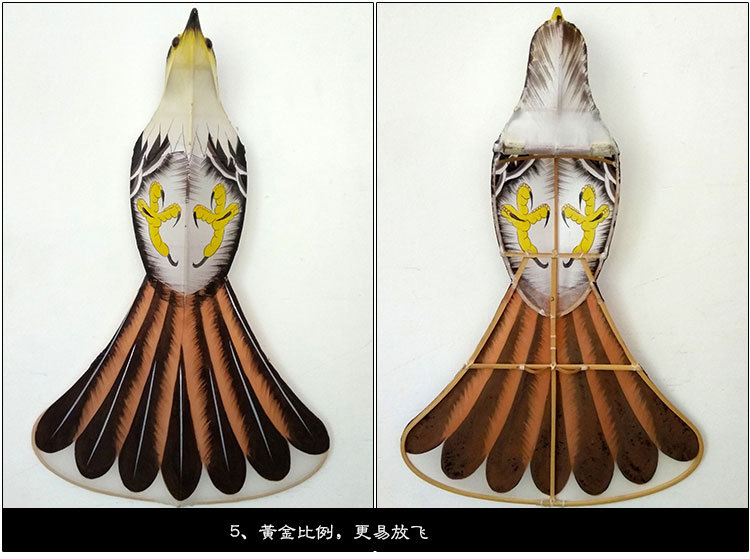 盘鹰风筝优质纯手工盘鹰撕不烂纸合竹盘鹰手工制作初学者盘鹰