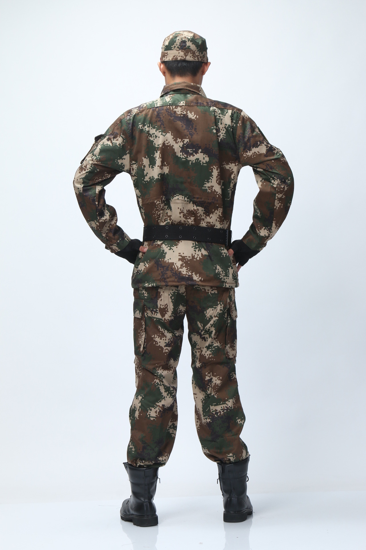 新式冬迷彩作训服加厚静电丝消防作训服作训服16式迷彩训练服