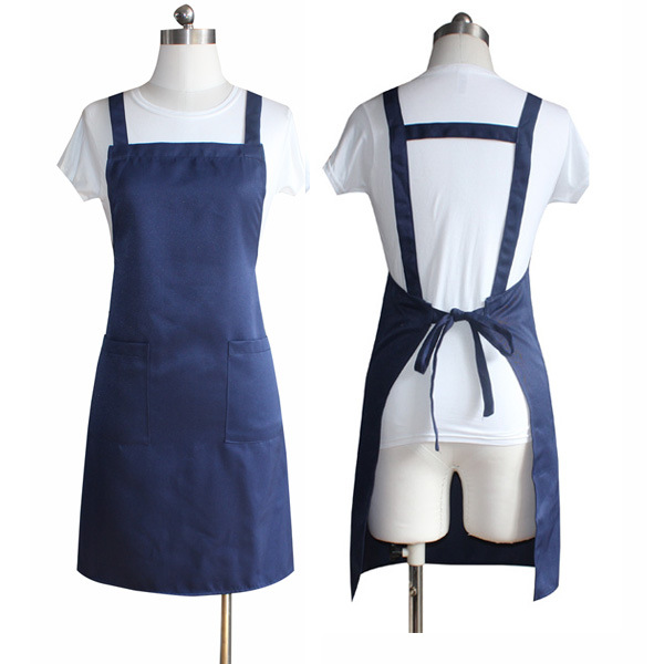 餐厅咖啡花店工作围裙 红色广告围裙定做logo印字 厂家围.