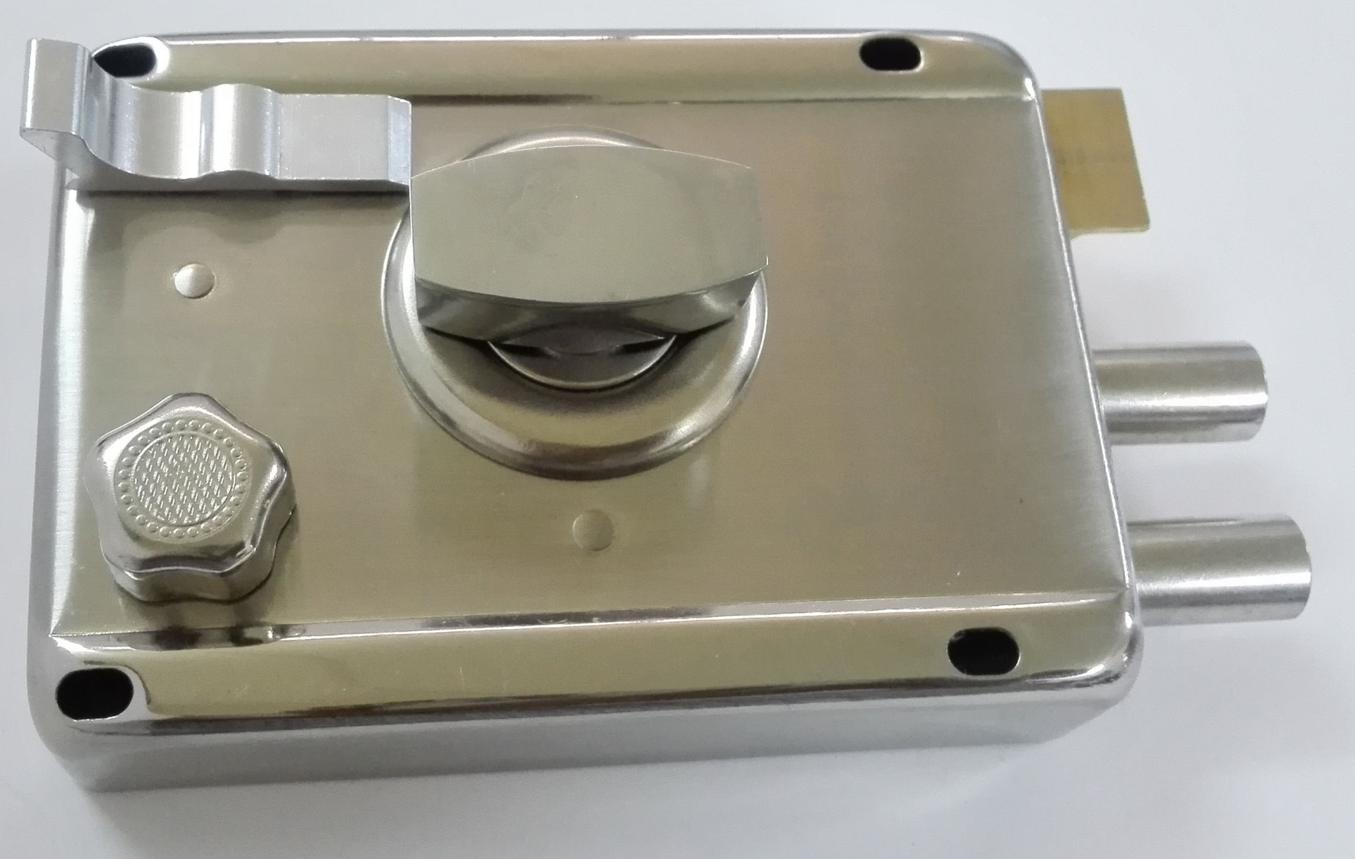 雄保厂家直销 外装门锁 1.0mm不锈钢铜舌防盗专用锁 安防匙铜头