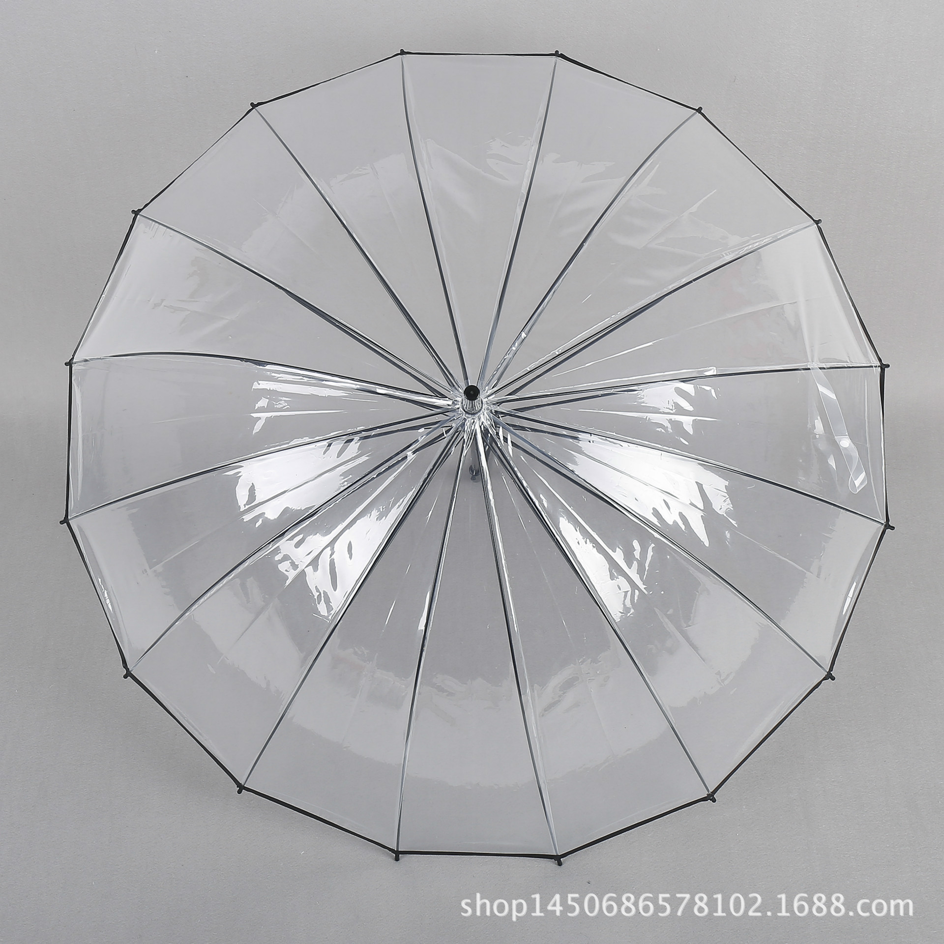 透明伞长柄伞女网红小清新定制印logo图案广告伞 伞 雨伞厂家批发