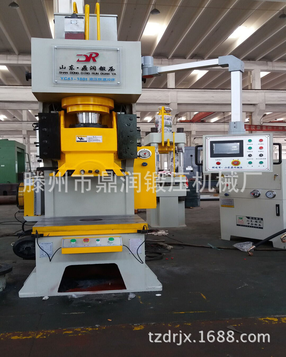 山东鼎润供应四柱液压机yc41100t导轨式四柱冲床