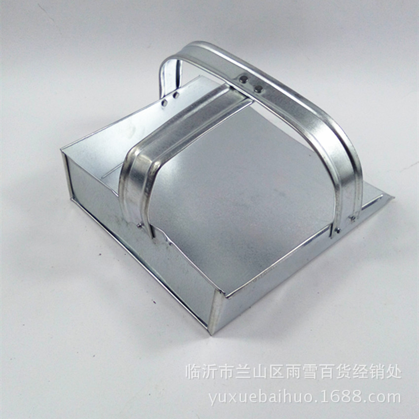 平柄铁皮簸箕垃圾笆斗白铁制品2元店5元店货源