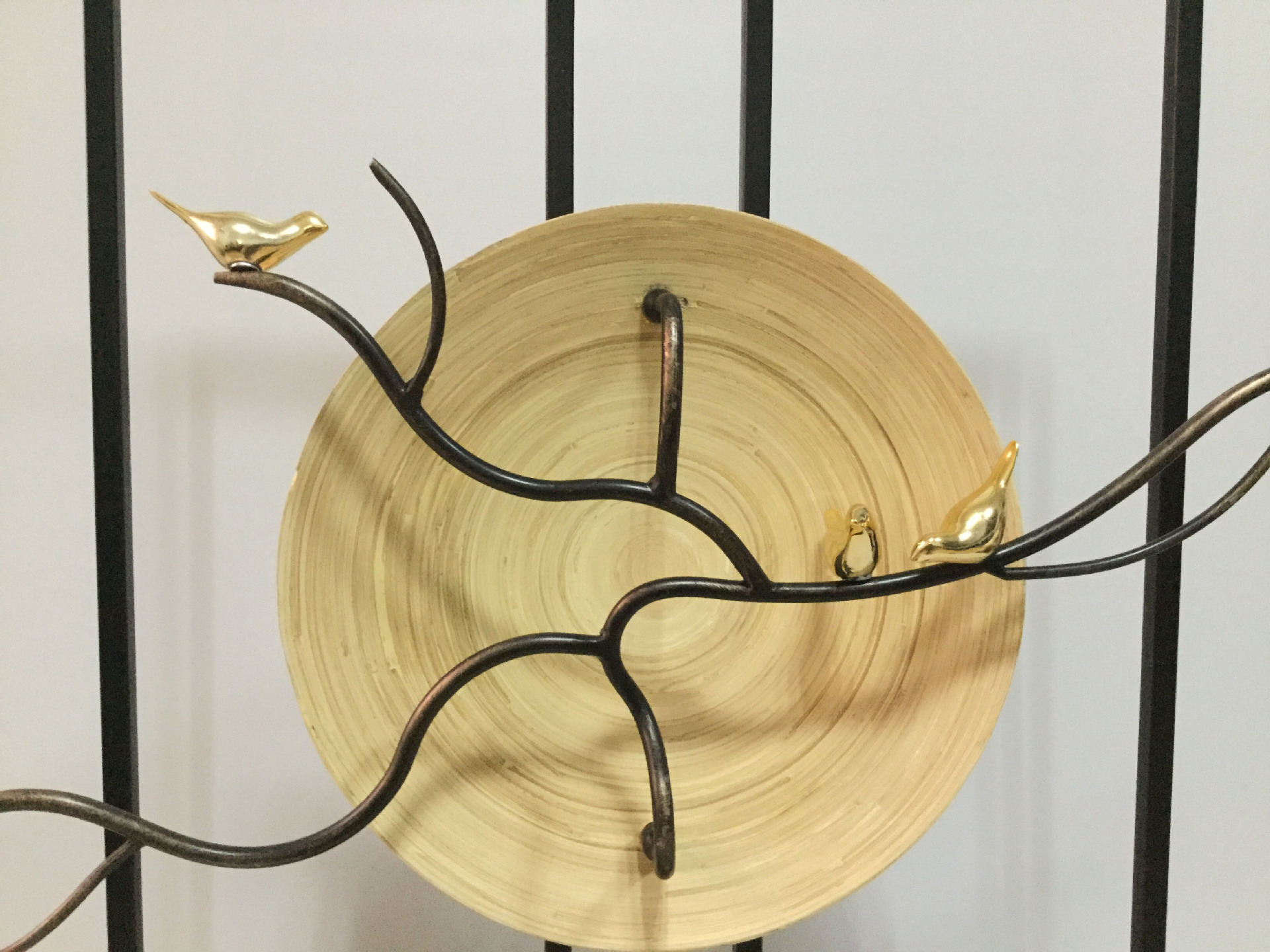 批发创意金属工艺品手工木艺装饰盘新中式铁艺玄关客厅件家居摆件