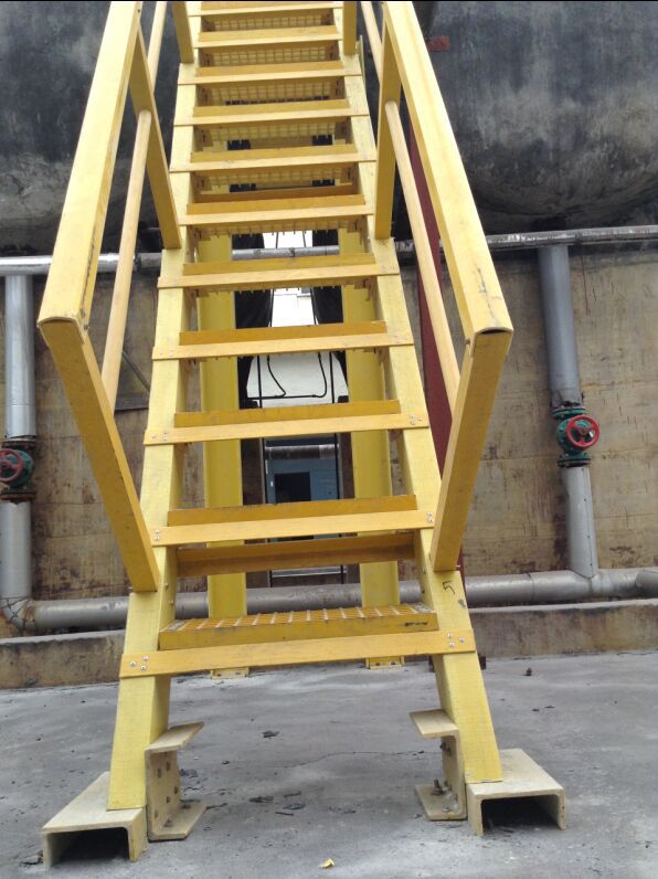 厂家直销兰州西宁frp玻璃纤维复合材料玻璃钢新型环保爬梯围护栏