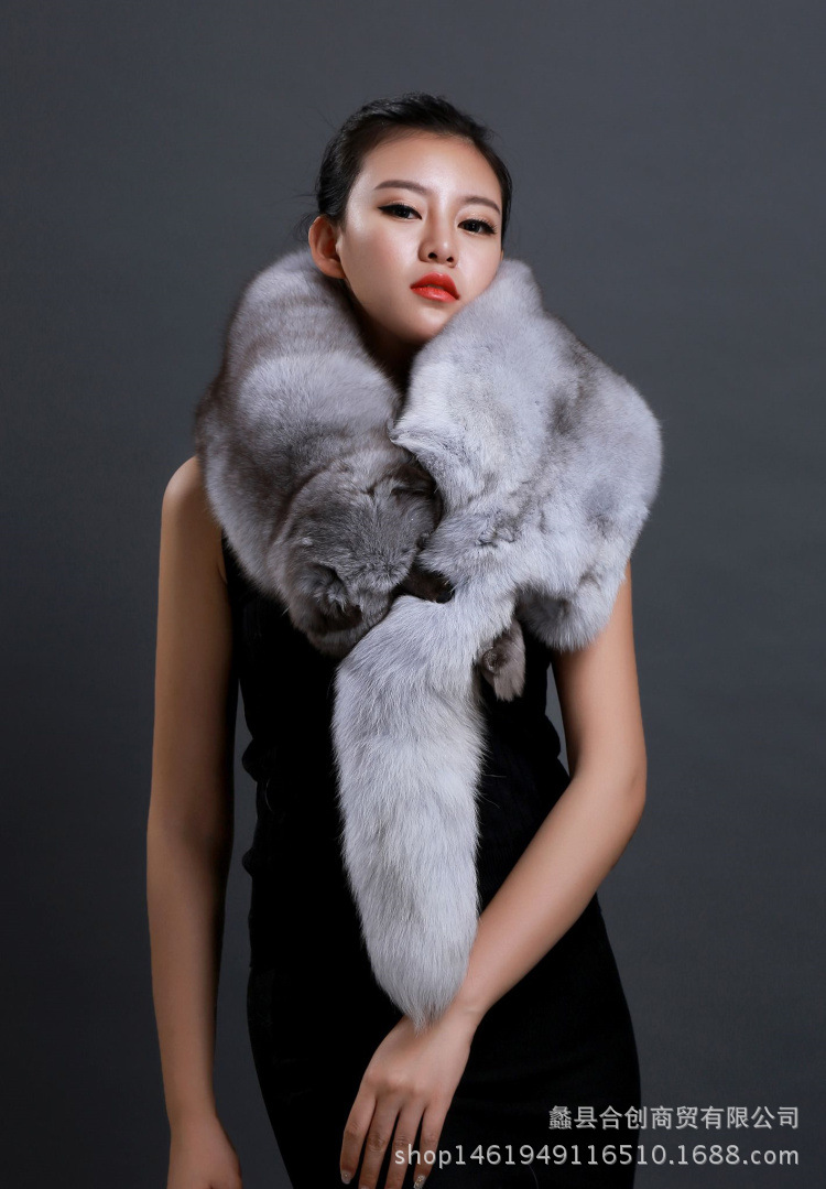 整张狐狸皮围脖