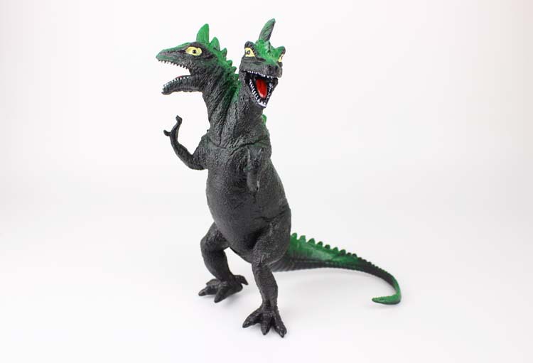 双头恐龙模型玩具 软胶发声怪兽仿真恐龙模型摆件礼物双头龙