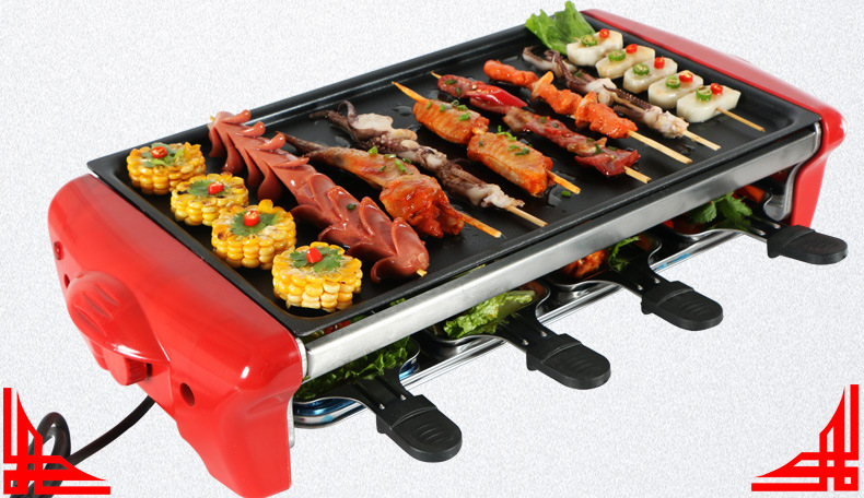 鑫巴旺烧烤炉家用电烧烤炉韩式无烟不粘盘烧烤炉电烤肉机电烧烤架