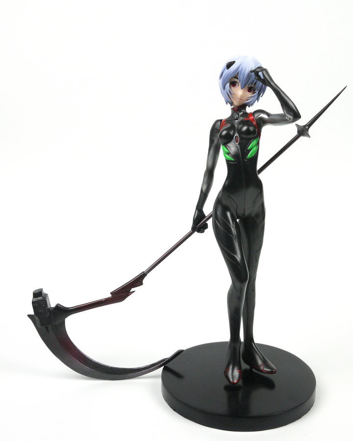 动漫批发 sega 剧场版eva 凌波丽 镰刀 黑衣战斗服 手办模型摆件