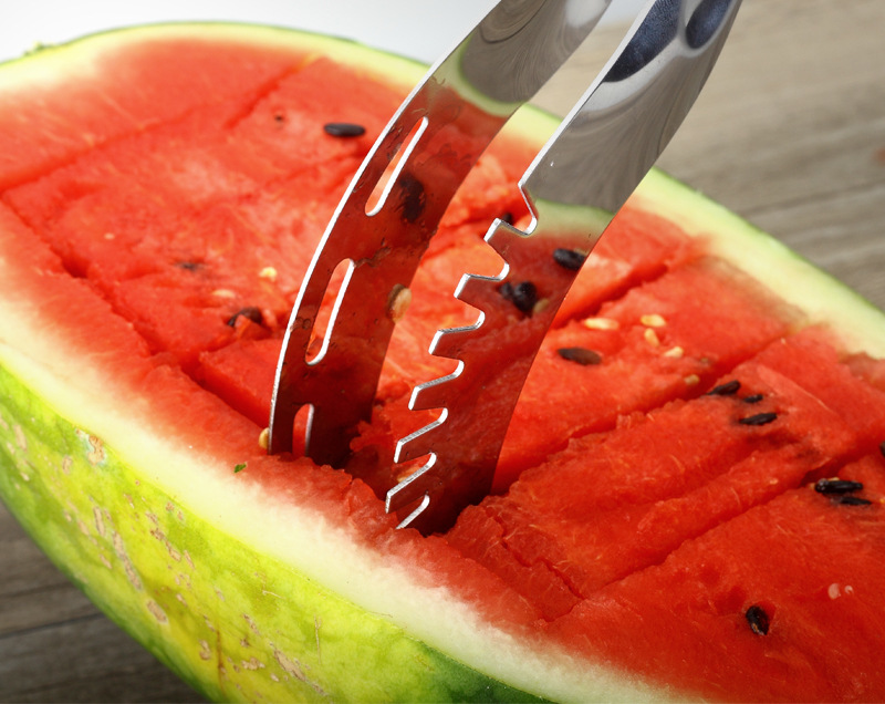 多功能不锈钢挖西瓜小工具 大号切瓜神器水果分割器水果刀