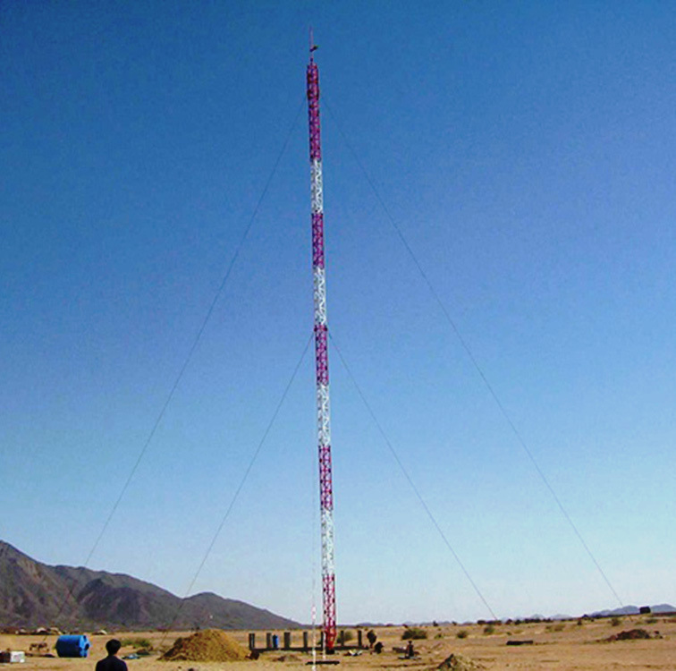 厂家直销专业生产拉线测风塔 信号塔桅杆