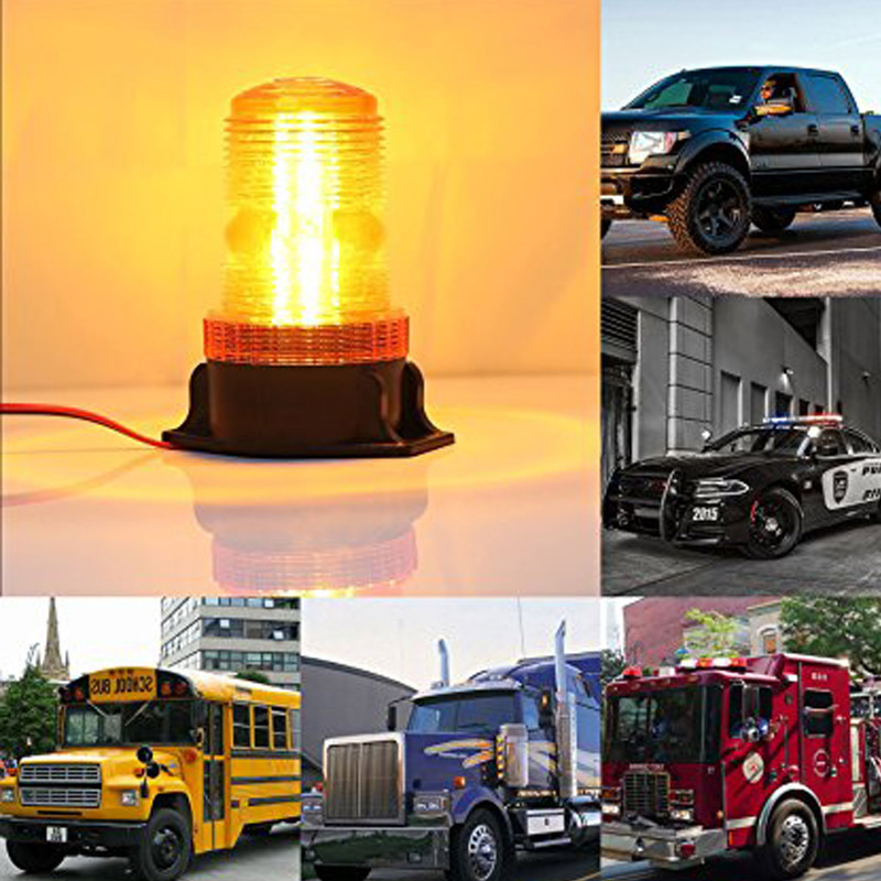 10v-110v 30smd 15w 高压爆闪灯警示灯 叉车工程车消防车