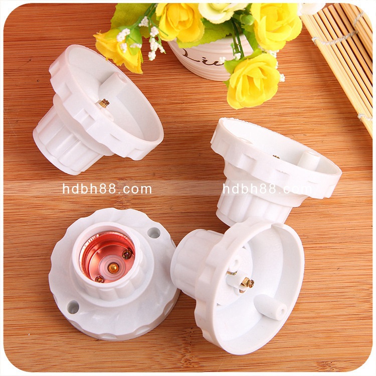 吸顶灯座装饰平灯座吸顶式灯座螺口灯座灯座平装灯头一元两元批发