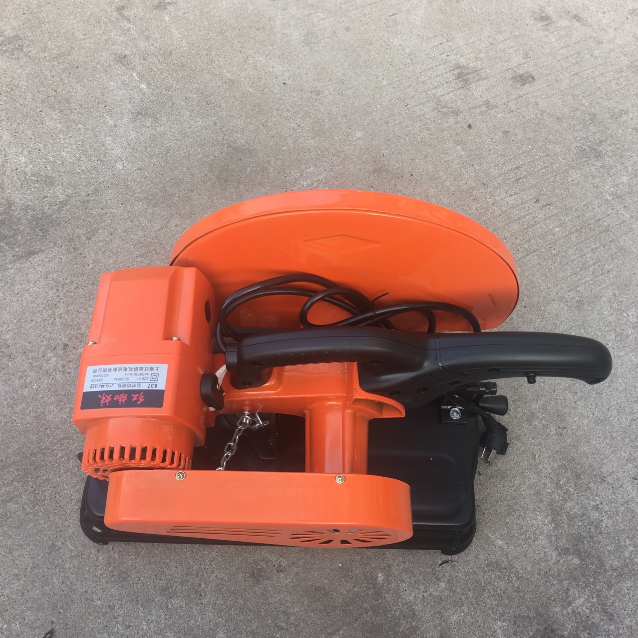 红蜘蛛牌 355型材切割机 皮带式 打功率 加重底盘 定子65叠高