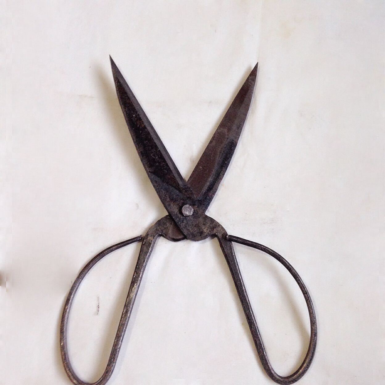 铁剪刀 手工锻打大号羊毛剪29厘米尖头剪边角料毛毯地毯加长剪子