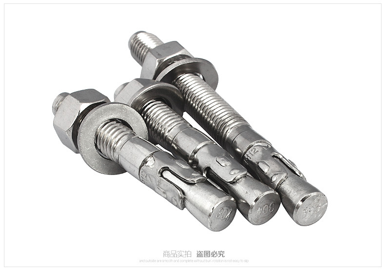 正宗不锈钢304车修壁虎膨胀钉 拉爆攀岩钉 膨胀螺丝膨胀栓 m6-m20