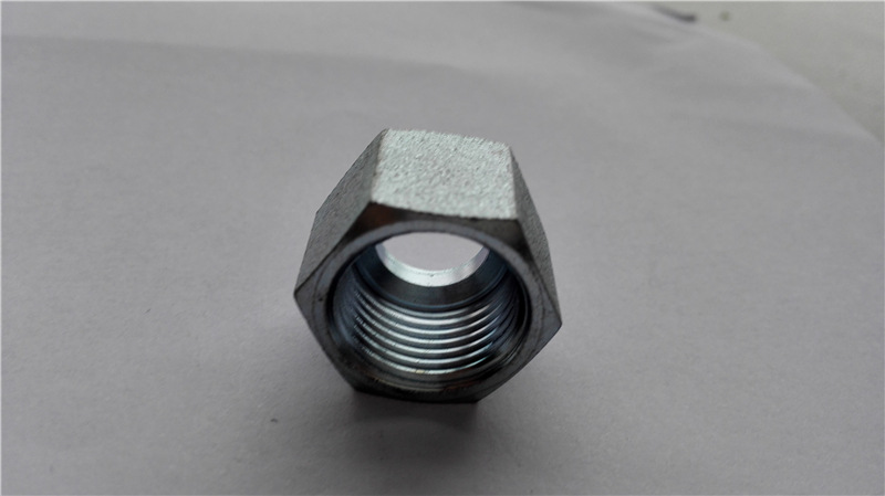 供应液压机械配件碳钢英制内螺纹扣压螺母液压三件套接头螺帽