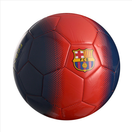 欧洲杯足球正品5号巴萨梅西签名足球成人学