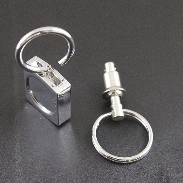 金属锌合金钥匙扣拉环扣男士挂腰扣可激光logo厂家定制直销工艺品