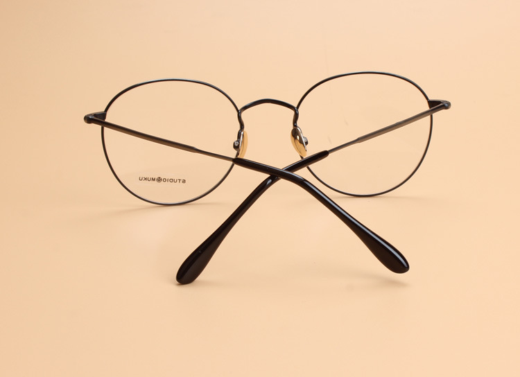 5220文艺细框复古圆形眼镜框潮款男女合金金属框架眼镜架厂家批发