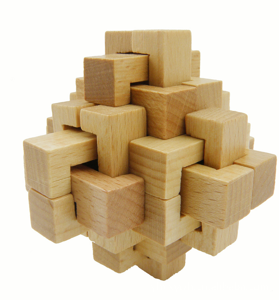 智力玩具 成人玩具孔明锁鲁班锁 榉木10件套装yx467