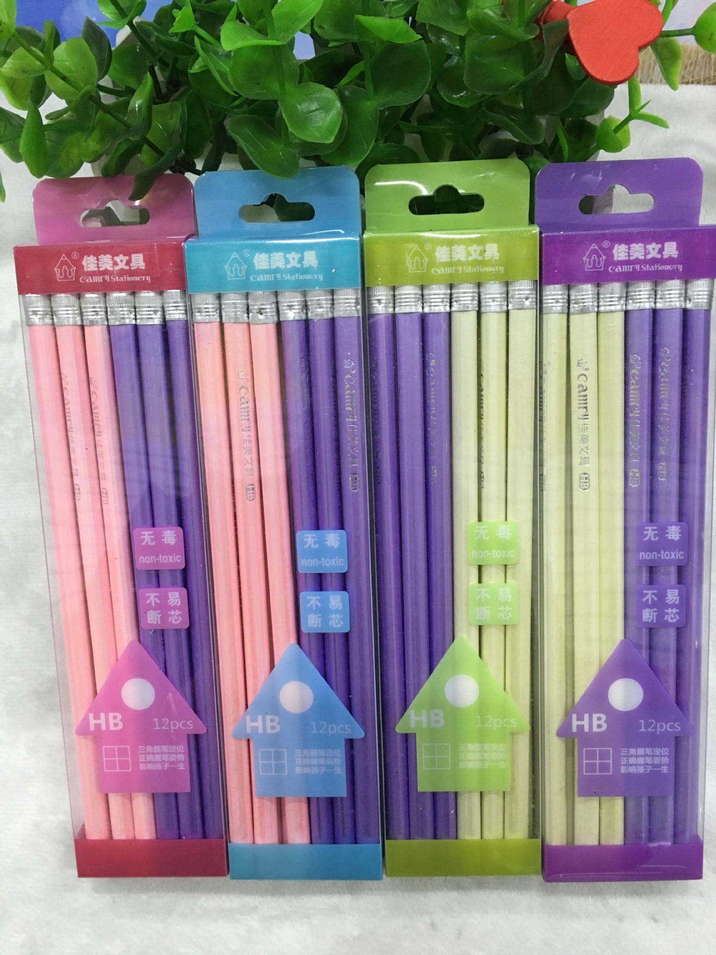 批发佳美031hb三角12只装铅笔