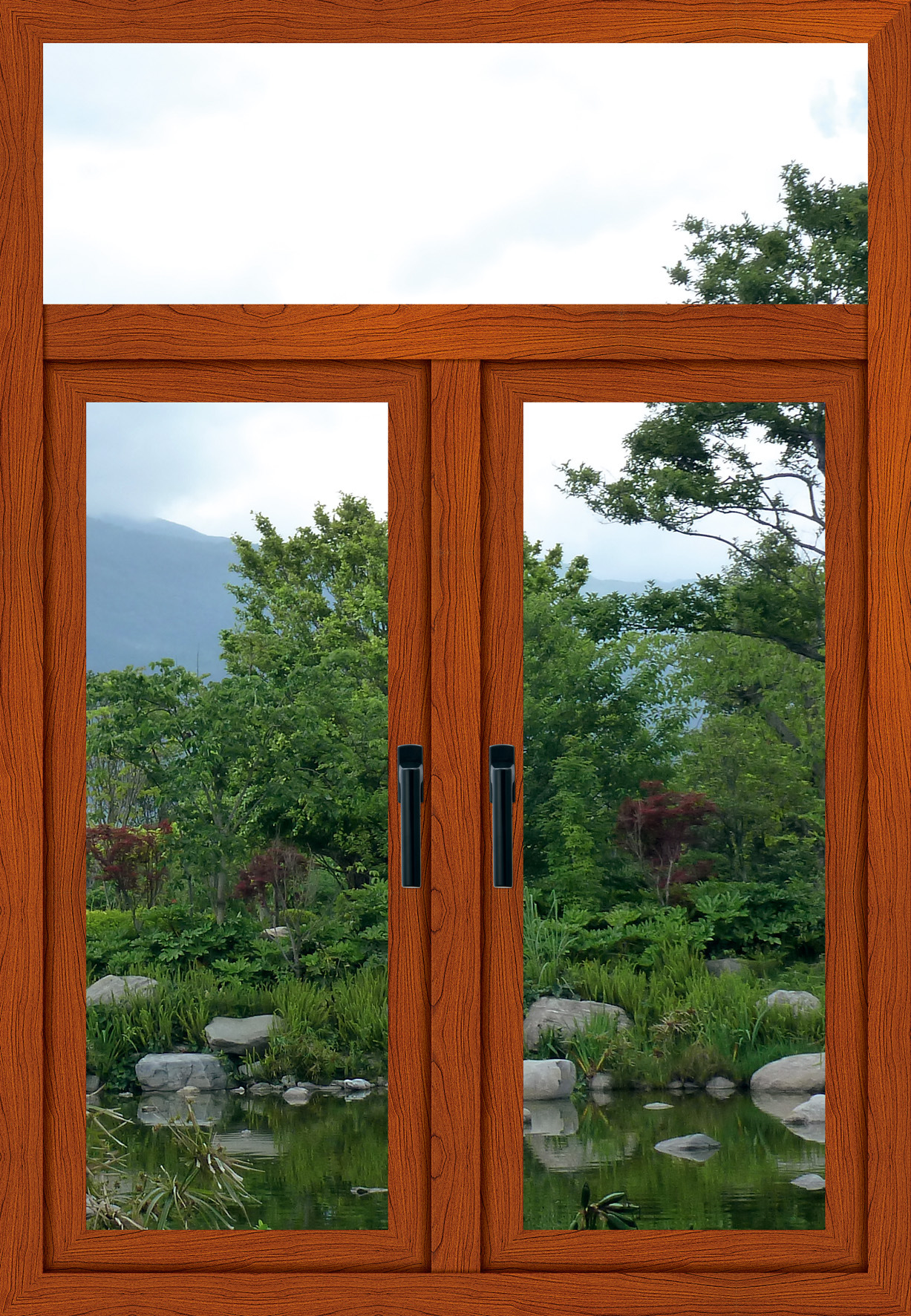 隔热断桥铝合金门窗中空玻璃门窗木纹铝合金窗