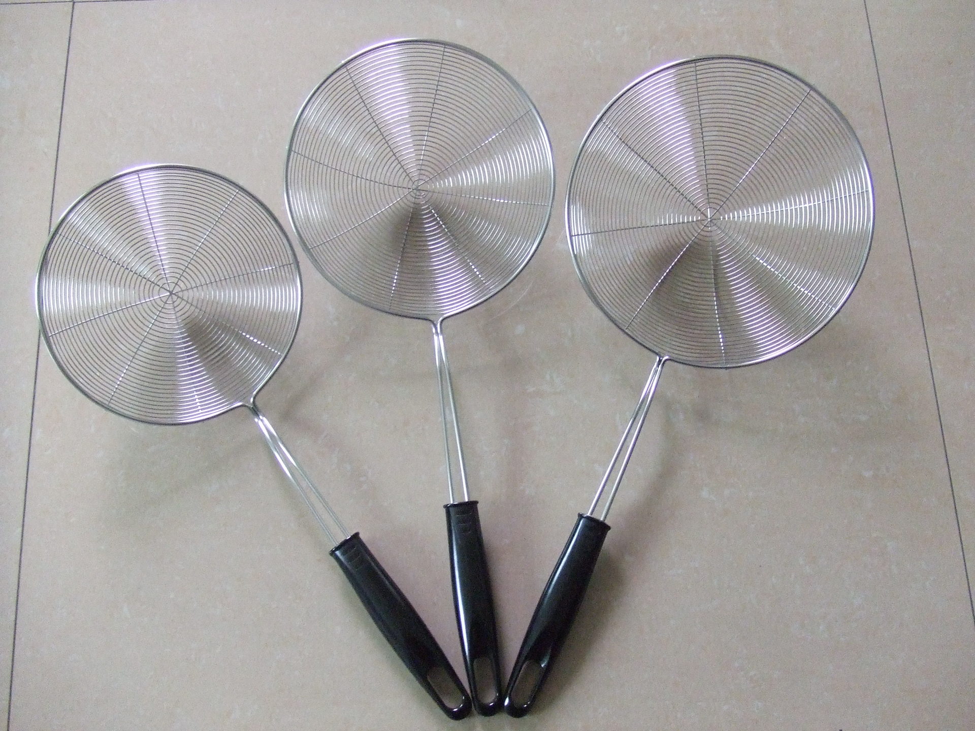 不锈钢线漏 油炸捞面勺 火锅捞勺 防烫手柄线漏 厨房工具