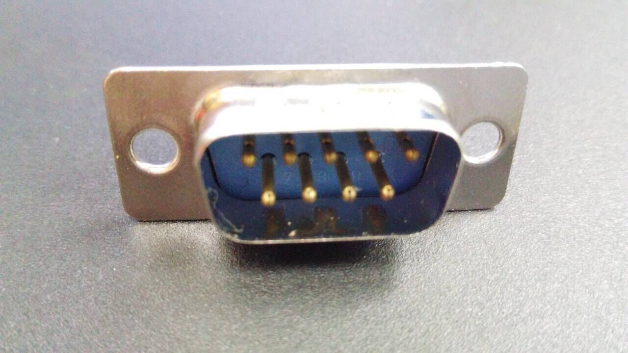 现货供应db公头db9 dip 180度 蓝胶 铜端子