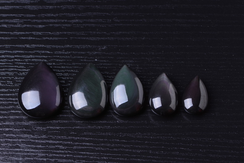 热卖天然水晶黑曜石吊坠 水滴吊坠唯美项坠女式黑耀厂家直销批发