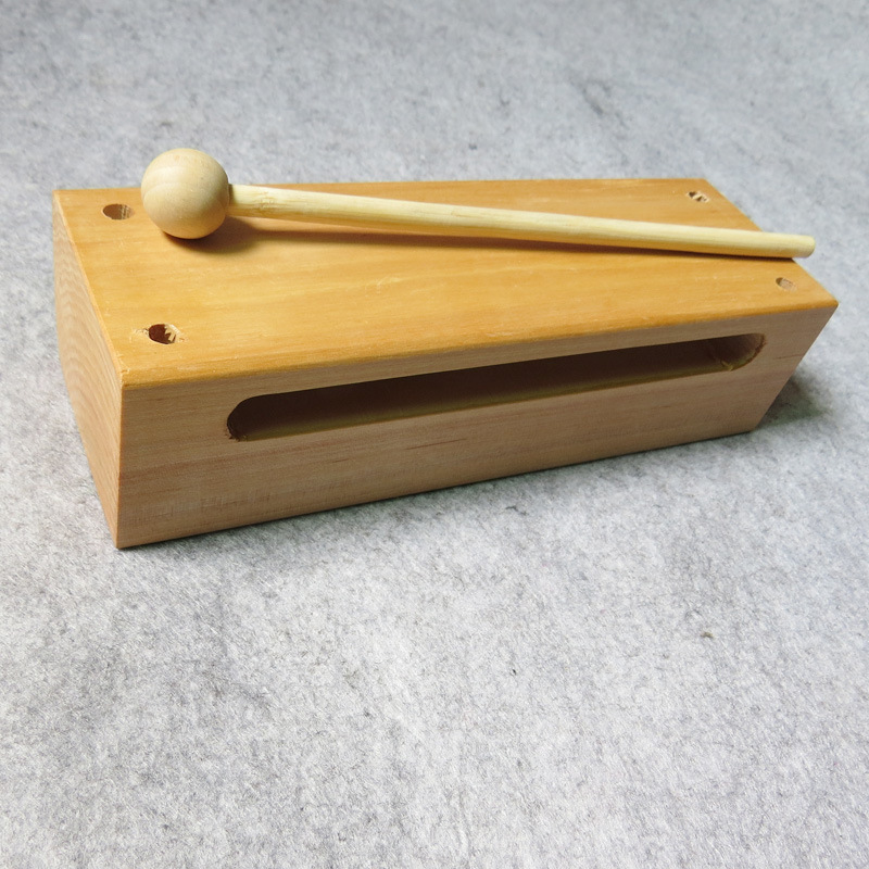 白木长角木鱼 低音邦子 低音板木鱼 打击乐器