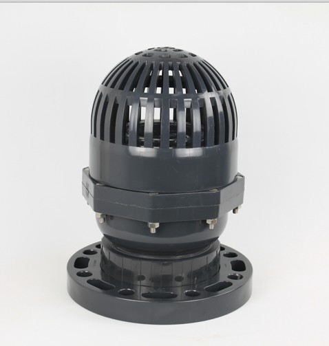 三厘sanking upvc塑料底阀 upvc法兰式底阀 upvc翻板法兰式底阀