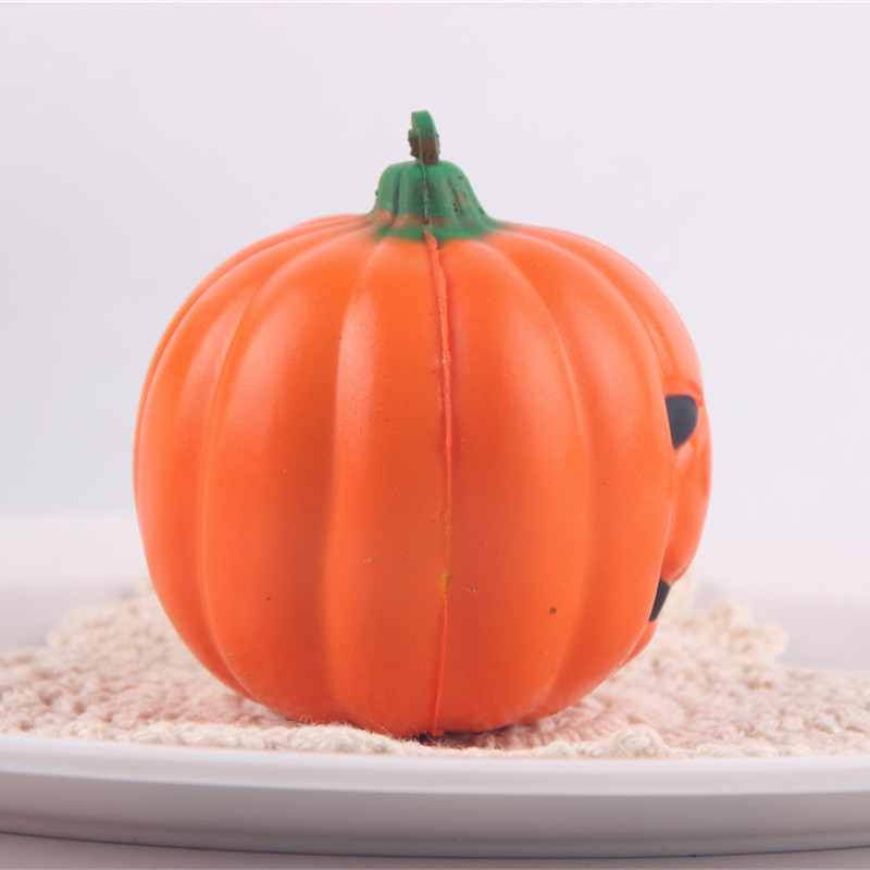 7cm仿真pu万圣节南瓜模型 慢回弹小南瓜玩具万圣节装饰道具批发