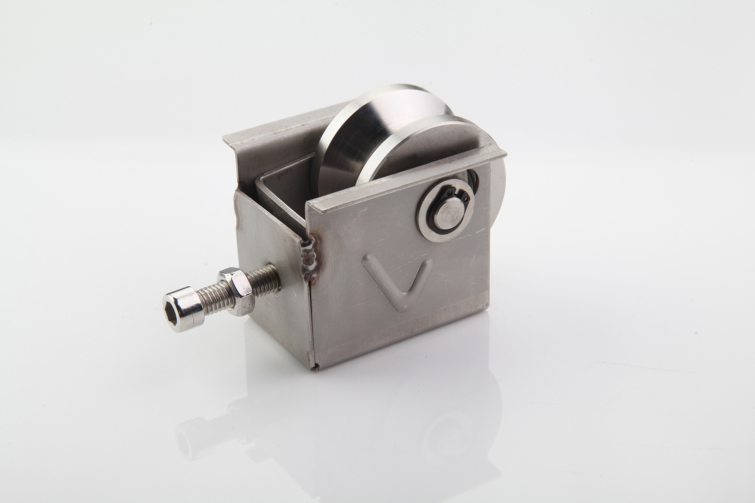 厂家直销 201不锈钢v型轨道轮 滑轮 导轨轮 脚轮